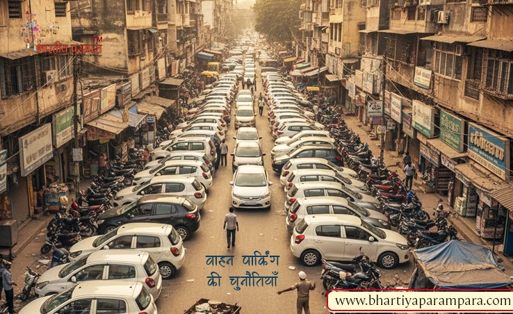 भारत के शहरी क्षेत्रों में वाहन पार्किंग की चुनौतियाँ और समाधान