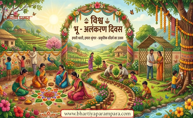 विश्व भू-अलंकरण दिवस: भारतीय संस्कृति और रंगोली कला का महत्व